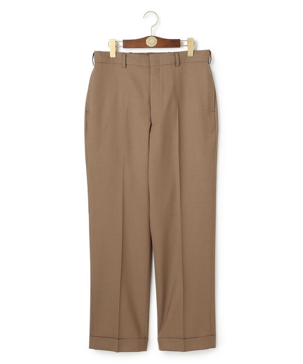J.PRESS MEN 【J.PRESS ORIGINALS】Hight Twist Hopsack Spindle New Piped Stem Slacks / Japan Made ブラウン系