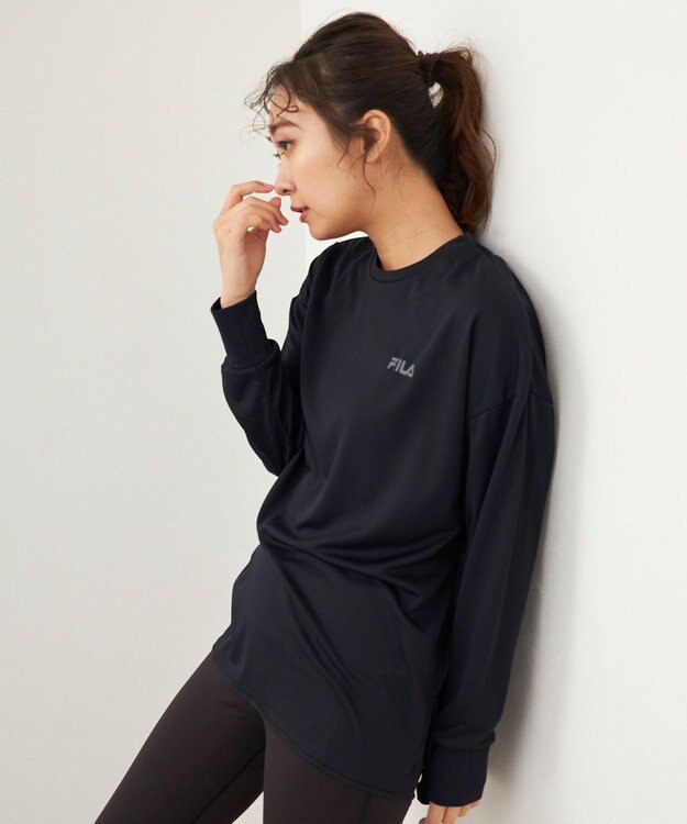 OP／FILA 【FILA】フィットネスウェア 2点セット ブラック