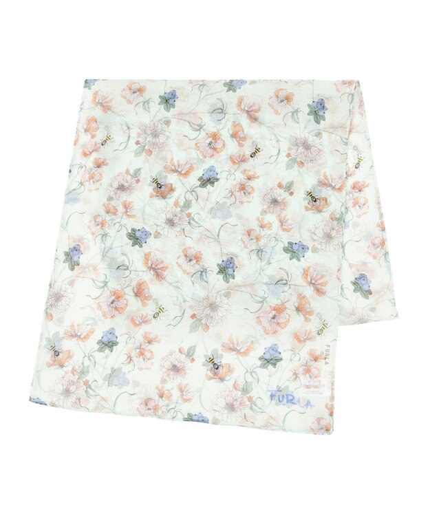 MOONBAT FURLA(フルラ) シルクシフォンロングスカーフ／35×150cm ミントグリーン