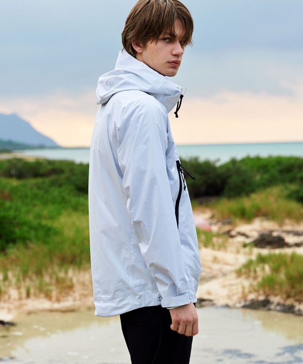 JOSEPH ABBOUD MOUNTAIN 【軽量/撥水/防風/透湿/ライナードッキング対応】ウルトラフライナイロン マウンテンシェルパーカー ホワイト系