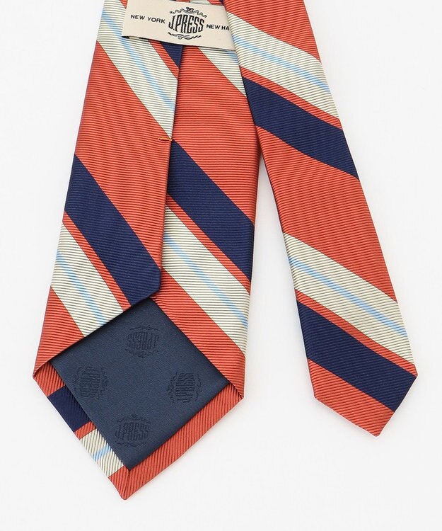 J.PRESS MEN 【JAPANESE TWILL&REPPE STRIPE COLLECTION】レジメンタル ネクタイ オレンジ系2