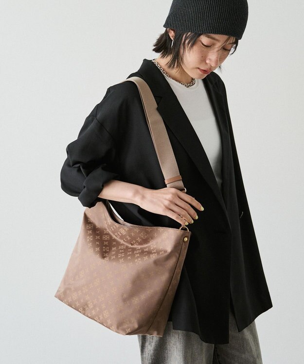 russet ナイロンジャガード2WAYショルダーバッグ(CE-1693) Mocha