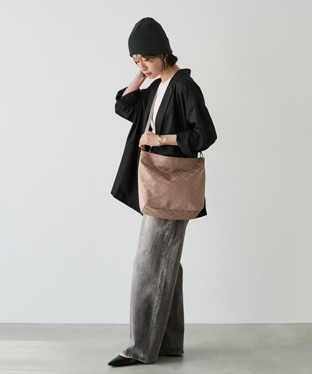 russet ナイロンジャガード2WAYショルダーバッグ(CE-1693) Mocha