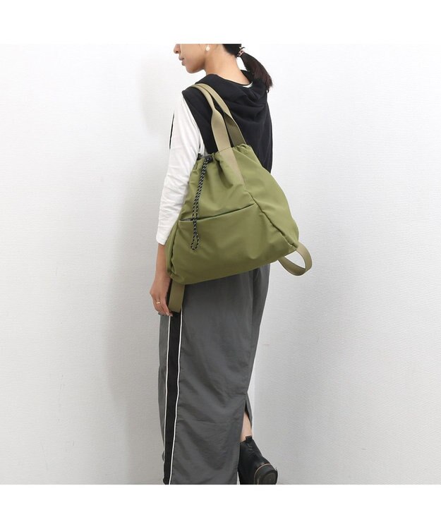 UNBILLION カシュカシュ cachecache / 2wayナイロンリュック カーキ