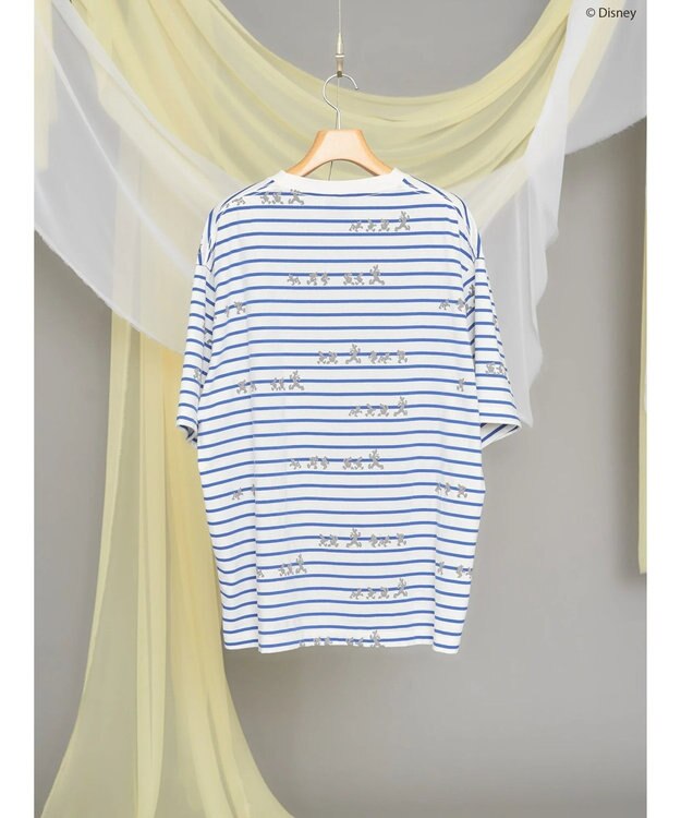 AMERICAN HOLIC 発砲プリントボーダーＴシャツ／Ｄｉｓｎｅｙ Border Ivory