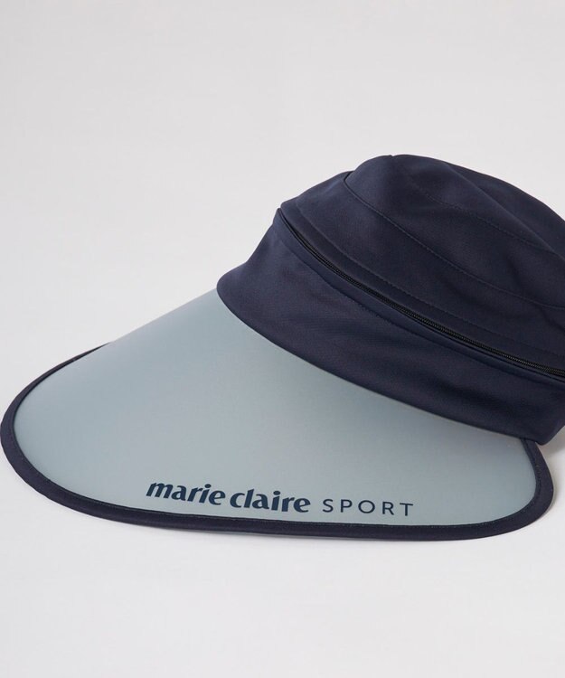 FILA GOLF／marie claire 【marie claire SPORT】つば広2WAYキャップ/サンバイザー ネイビー