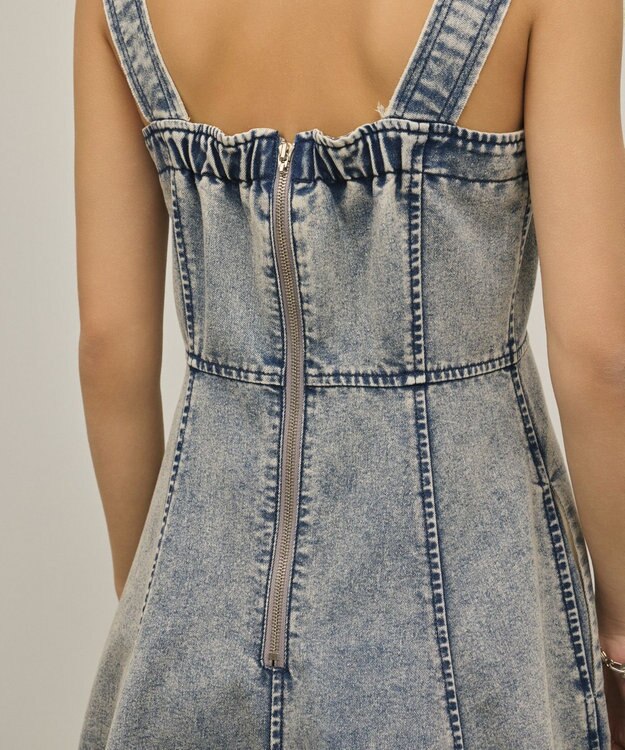 GRACE CONTINENTAL ハンカチーフヘムデニムワンピース ブルー