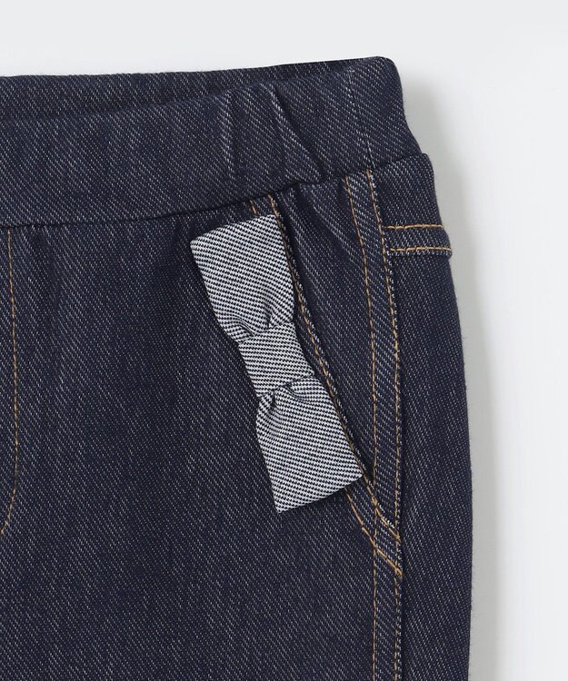 組曲 KIDS 【80-100㎝】デニムニット パンツ ネイビー系