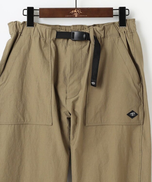JOSEPH ABBOUD MOUNTAIN 【JAPANファブリック/2WAYストレッチ】ヴィンテージナイロンカルゼストレッチベイカー パンツ ベージュ系