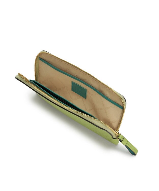 PELLE BORSA ラウンドファスナー長財布 Fine Goods フィーネグッズ 5452 レタスグリーン