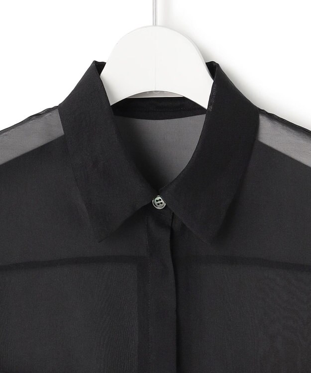 ICB 【先行予約】 ドライシアーオーガンジー シャツ ブラック