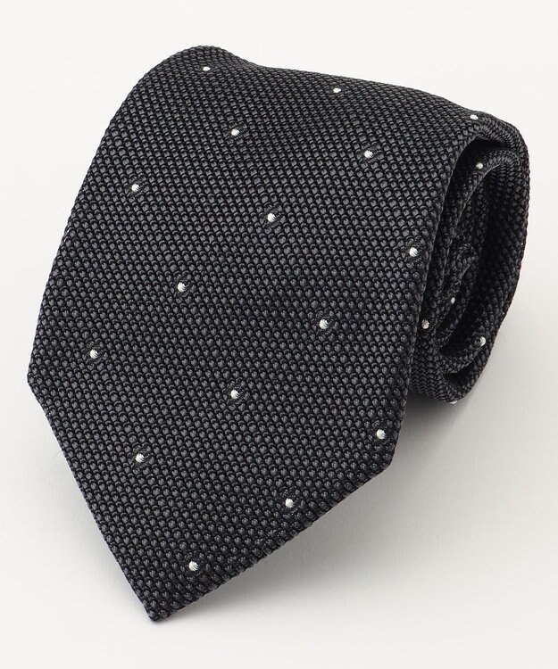 J.PRESS MEN 【JAPANESE SILK FRESCO TIE COLLECTION】ドット ネクタイ グレー系