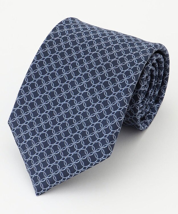 KASHIYAMA KASHIYAMAオリジナル【JAPAN MADE】サークルネクタイ ブルー