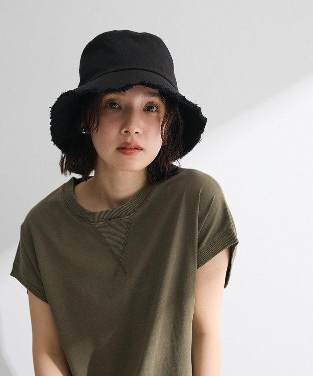 Green Parks ・ツイルフリンジハット Black