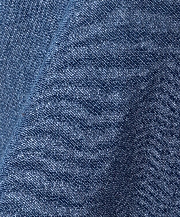 ANY KIDS 裾 ロゴ刺繍 スカパン デニムブルー