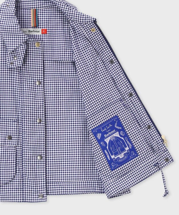 Paul Smith Paul Smith Loves Barbour Gingham Spey コットンジャケット ネイビー