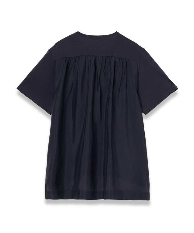 JOSEPH ジャージーハボタイ　ショートスリーブトップス Navy