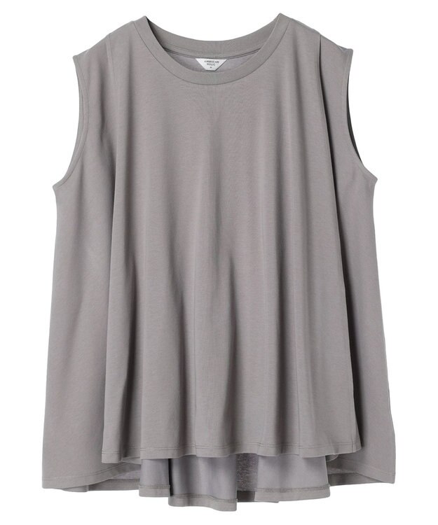 AMERICAN HOLIC 接触冷感バックフレアノースリーブプルオーバー Gray
