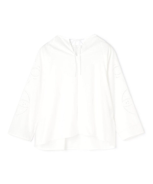 UNFILO L エンブロイダリー ブラウス オフ