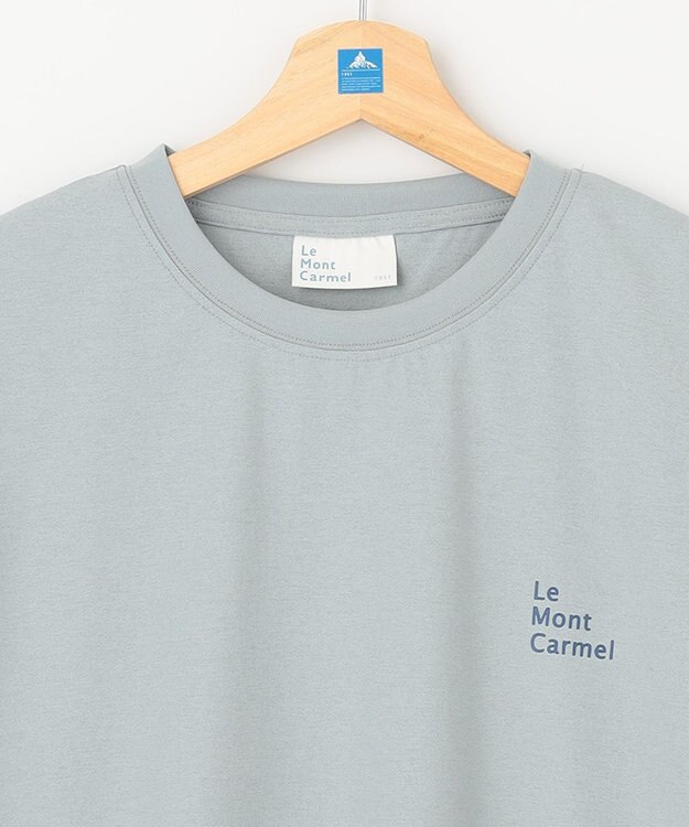 SHARE PARK LADIES 【UVカット・吸水速乾・ストレッチ・軽量 】バックプリントTシャツ ブルーグレー系