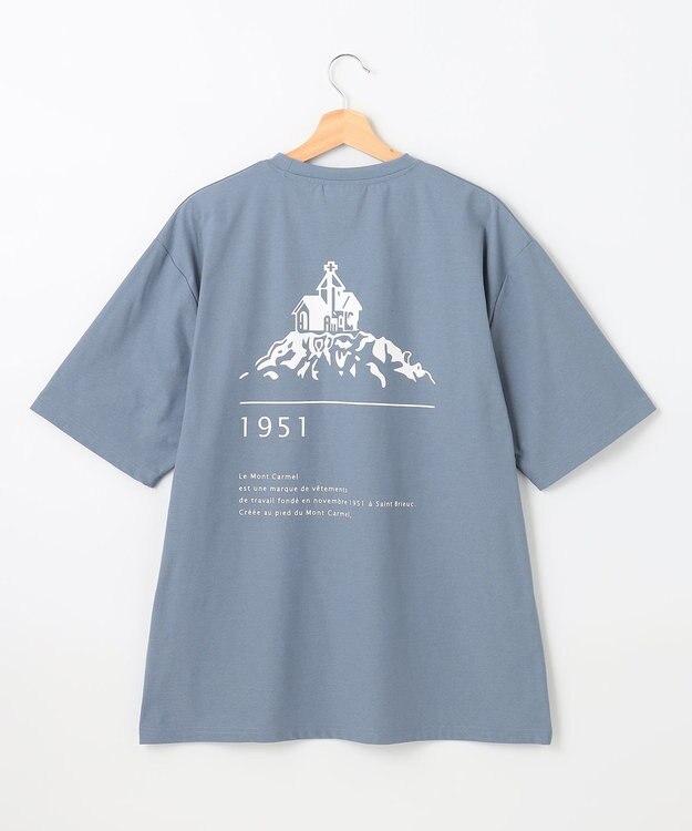 SHARE PARK LADIES 【UVカット・吸水速乾・ストレッチ・軽量 】バックプリントTシャツ ブルー系