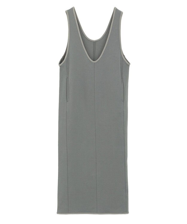 CRAFT STANDARD BOUTIQUE Uネックジャンパースカート Gray