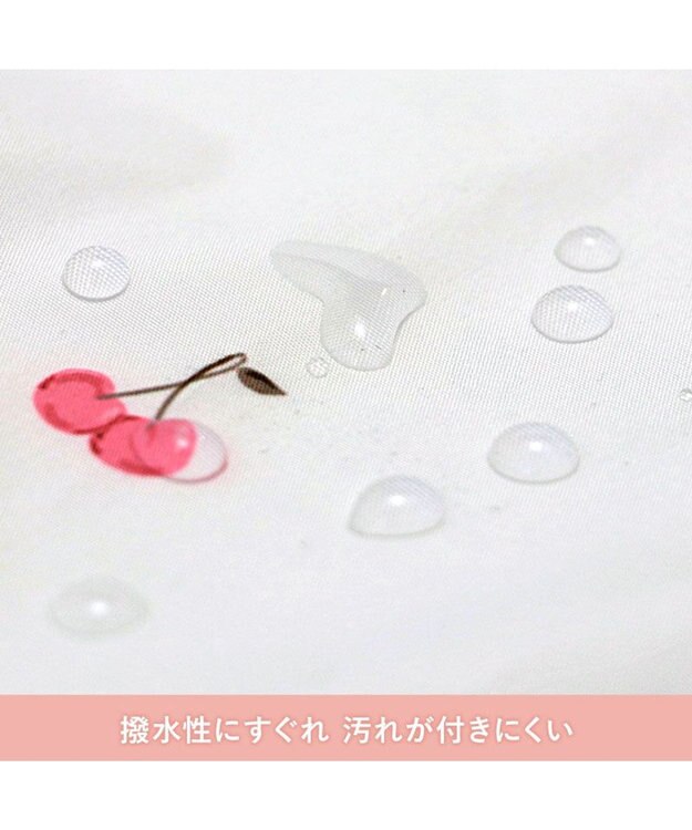 PET PARADISE ペットパラダイス ケープ付き レインコート 《チェリー》 小型犬 ホワイト×レッド