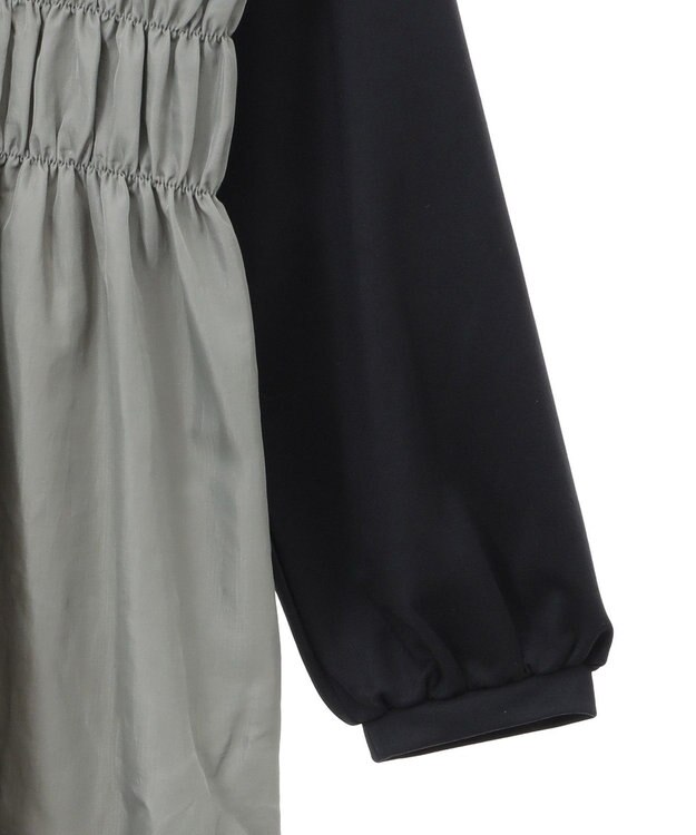 Green Parks シャーリングドッキングワンピース Khaki