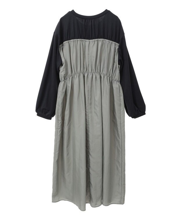 Green Parks シャーリングドッキングワンピース Khaki