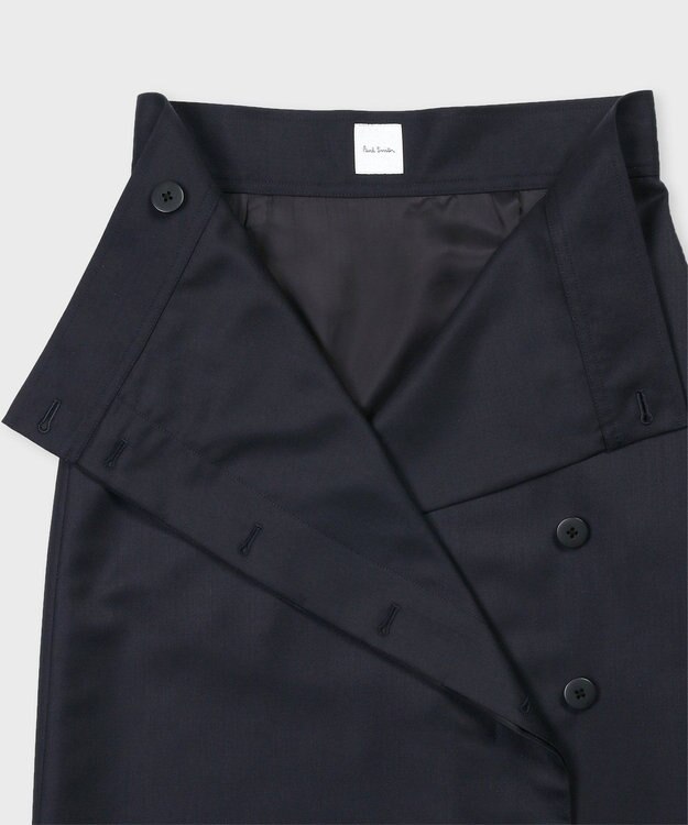 Paul Smith トラベル ラップスカート ネイビー