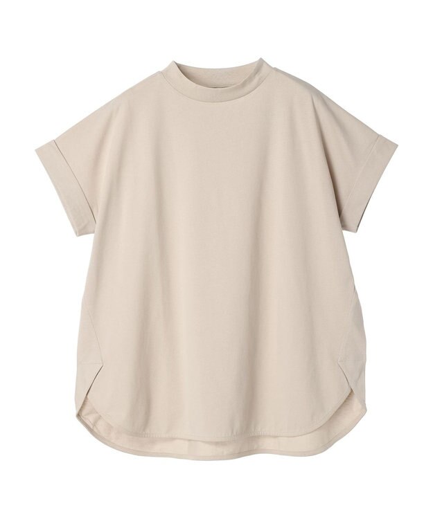 Green Parks 汗染み防止プチハイネックプルオーバー Gray Beige