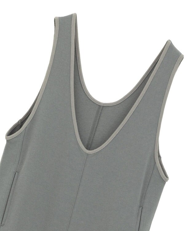 CRAFT STANDARD BOUTIQUE Uネックジャンパースカート Gray
