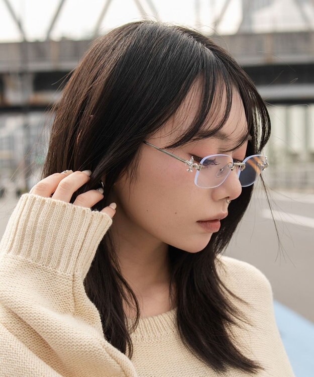 WEGO チャームリムレスアイウェア 柄4