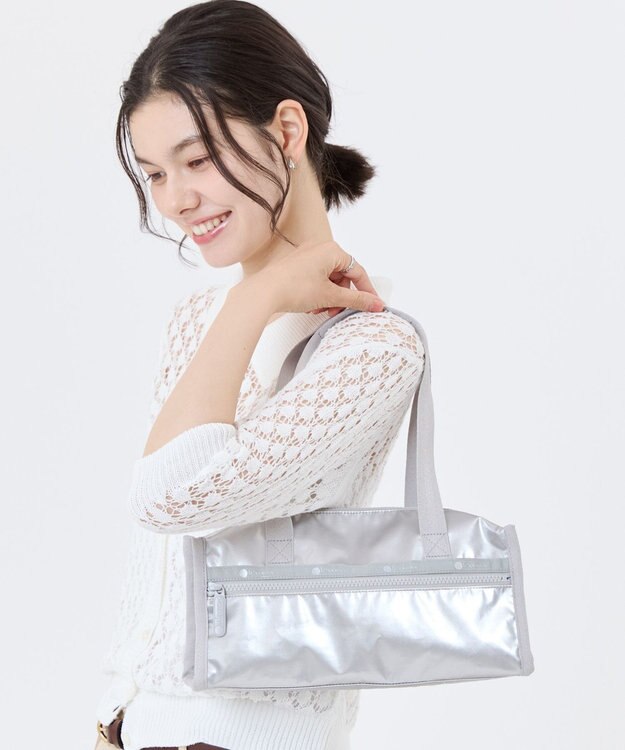 LeSportsac E/W SQUARE SHOULDER /フロストシルバーシャイン フロストシルバーシャイン