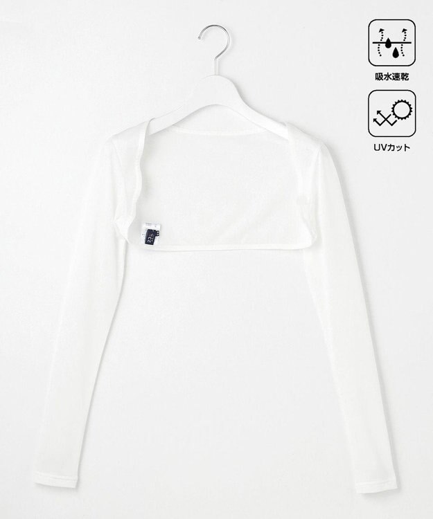23区GOLF ズレ知らずで快適に対策【UVケア】【吸水速乾】UVボレロ ホワイト系