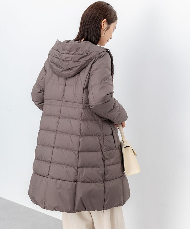 組曲 ライトタフタロング ダウン モカブラウン系