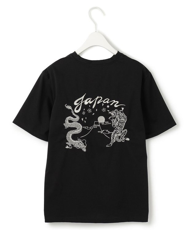 ICB 【洗える】 スーベニアTEE ブラック×シルバー刺繍系