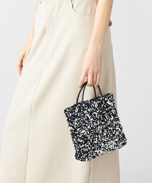 LA BAGAGERIE 【MONICA】スパンコール2WAYミニトート シルバー