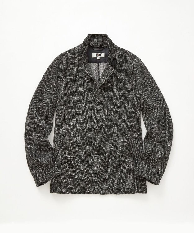 JOSEPH ABBOUD 【洗える】ツィーディーフリース ブルゾン カーキ系