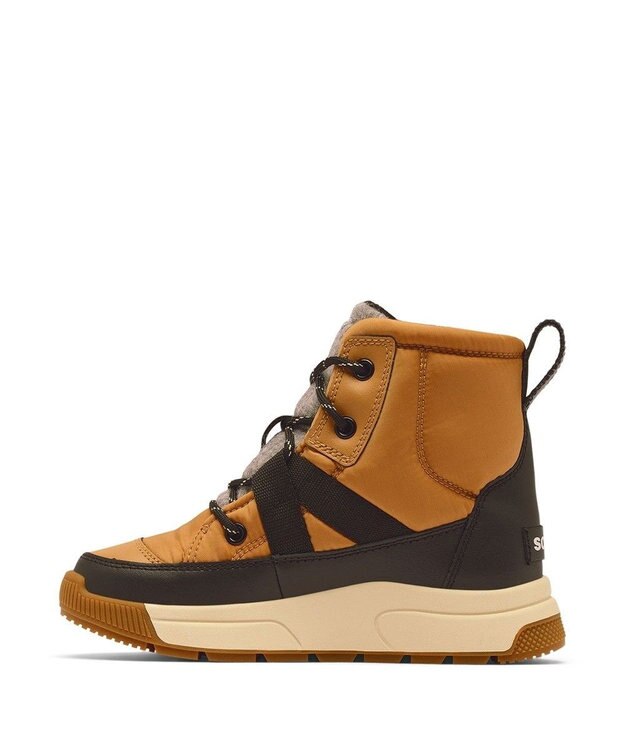SOREL SOREL/ 【KIDS】ユース ウィットニー3 ミッド ウォータープルーフ /ソレル Tawny Buff、 Black