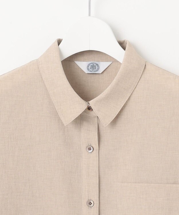 J.PRESS LADIES S 【洗える・接触冷感・防シワ・吸水速乾】BREEZE COOL シャツ ブラウス ベージュ系