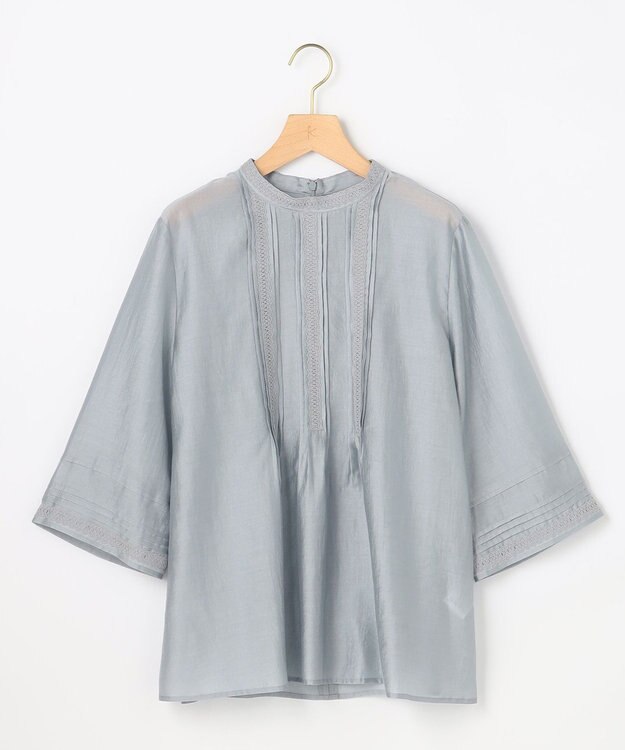 組曲 【先行予約】クラウドローン ブラウス ブルーグレー系