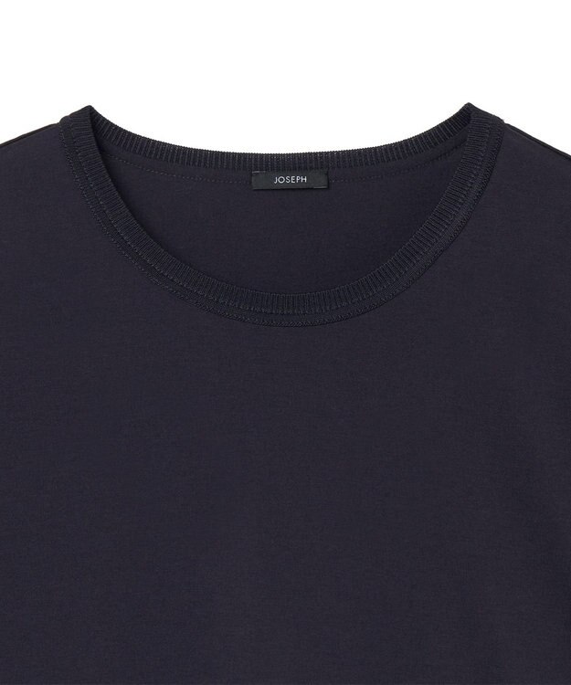JOSEPH ジャージーハボタイ　ショートスリーブトップス Navy