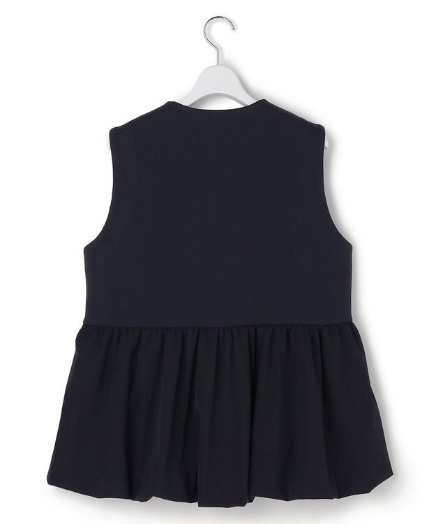 23区 【先行予約】コットンダンボール ペプラム ジレ アウター ネイビー系