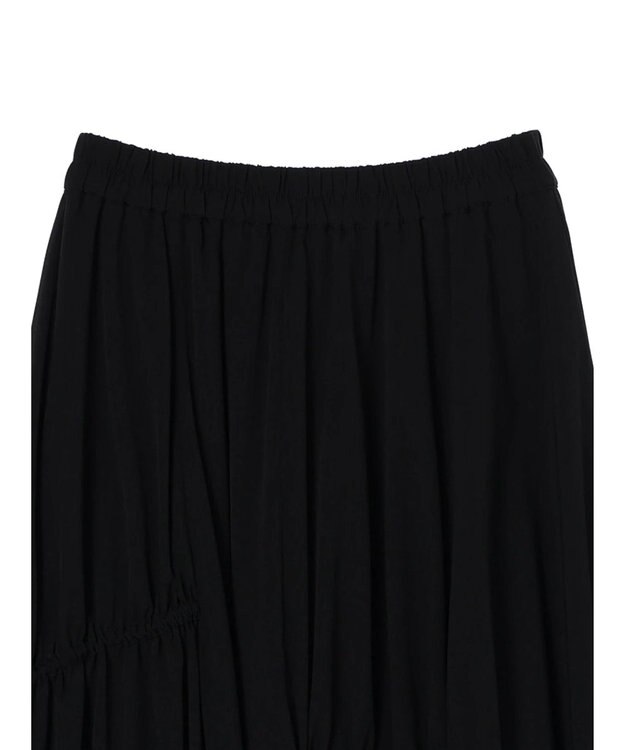 earth music&ecology ドロストギャザーフレアスカート Black