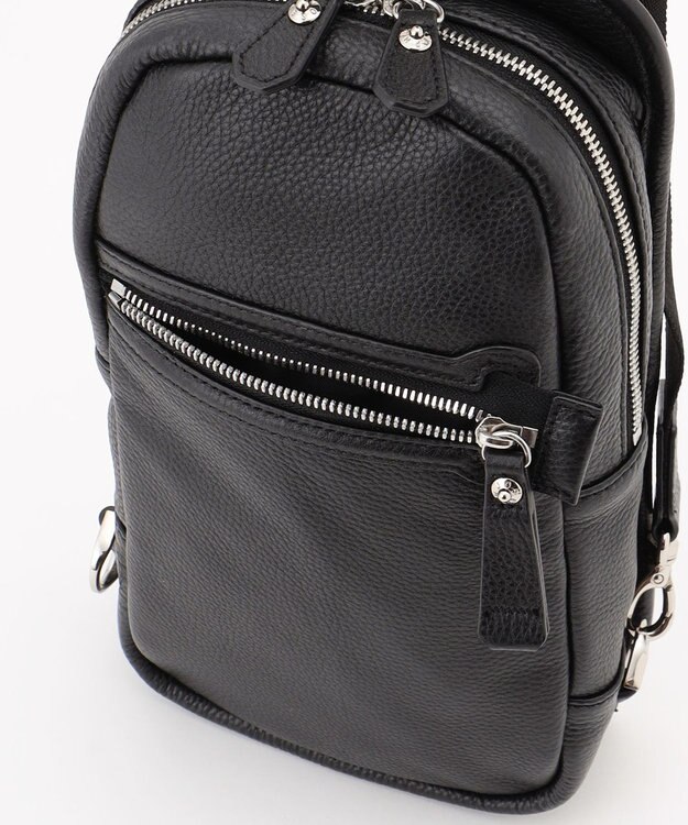 JOSEPH HOMME オールレザーシュリンク　ボディバッグ ブラック系