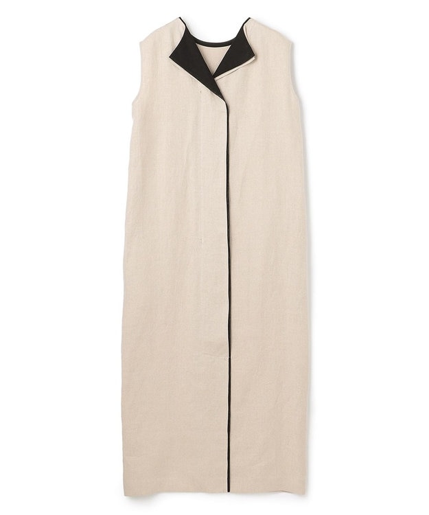 BEIGE， 【S-size】CHESTNUT / Iラインドレス Flax