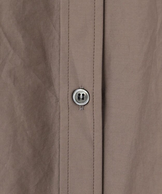 23区 【先行予約】ナイロンコットンタフタ シャツワンピース モカ系