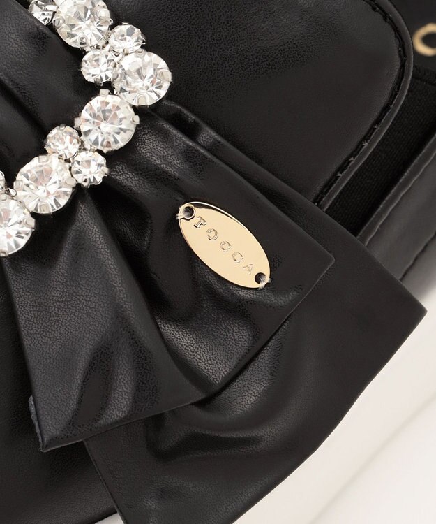 TOCCA 【晴雨兼用・軽量・抗菌消臭】BIJOUX RIBBON SNEAKERS スニーカー ブラック系