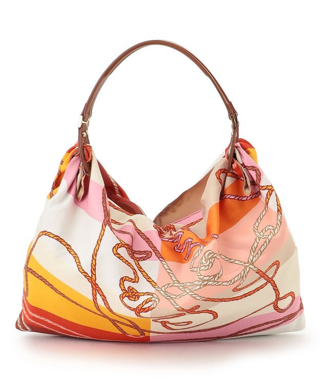 23区 【Oggi3月号掲載】スカーフ バッグ オレンジプリント